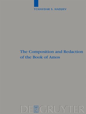 cover image of The Composition and Redaction of the Book of Amos